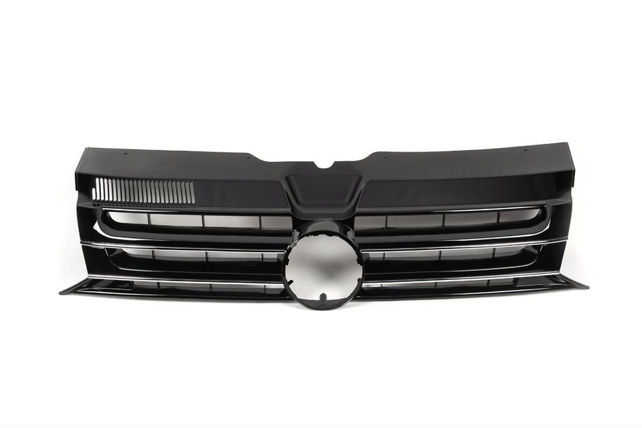 Volkswagen T5 2010–2015 Predná maska, čierna lesklá (pre emblém) Image