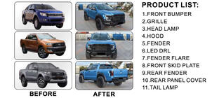 Ford Ranger 2011–2022 Karosársky bodykit (dizajn F150 Raptor 2015-2020) fotografia 2