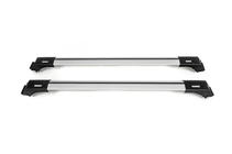 Uzamykateľné priečniky na bežné strešné relingy Skybar V1 (2 ks) do 140 cm, sivé fotografia 3