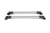Uzamykateľné priečniky na bežné strešné relingy Skybar V1 (2 ks) do 140 cm, sivé fotografia 4