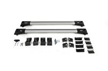 Uzamykateľné priečniky na bežné strešné relingy Skybar V1 (2 ks) do 140 cm, sivé fotografia 11