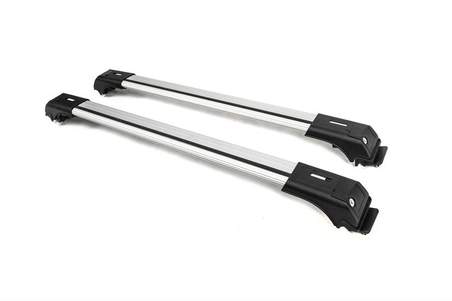 Uzamykateľné priečniky na bežné strešné relingy Skybar V1 (2 ks) do 140 cm, čierna Fotografia 6