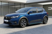 Dacia Sandero 2021– Bočné nášľapy Maya Blue (2 ks, hliník) fotografia 1