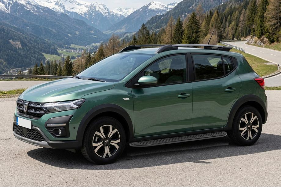 Dacia Sandero 2021– Bočné prahy Tayga Black (2 ks, hliník) Image