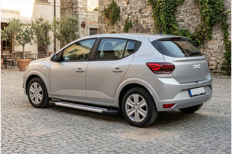 Dacia Sandero 2021– Bočné nášľapy Vision New Grey (2 ks, hliník) Image