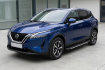 Nissan Qashqai 2021– Bočné nášľapy Bosphorus Grey (2 ks, hliník) fotografia 1
