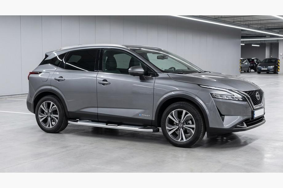 Nissan Qashqai 2021– Mevsim Grey bočné nášľapy (2 ks, hliník) Image