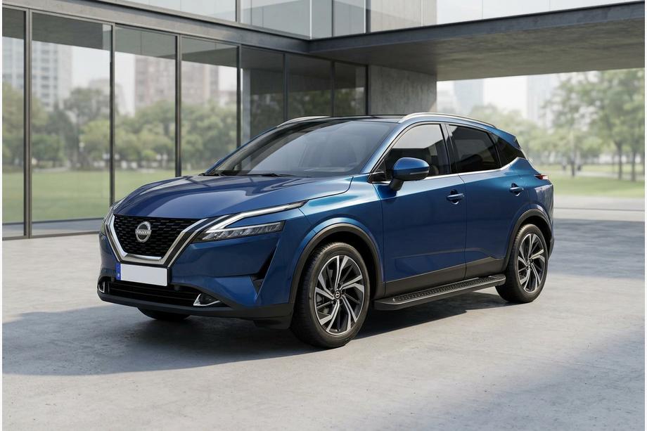 Nissan Qashqai 2021– Bočné nášľapy Allmond Black (2 ks, hliník) Image
