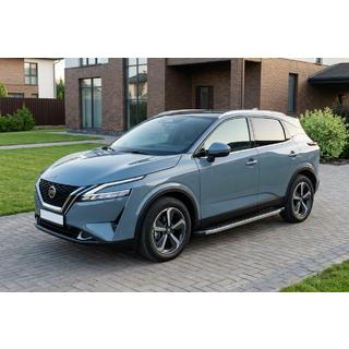 Bočné nášľapy BlackLine (2 ks, hliník) Nissan Qashqai 2021– fotografia 1