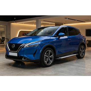 Bočné prahy Line (2 ks, hliník) Nissan Qashqai 2021– fotografia 1