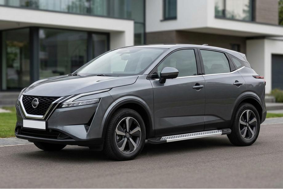 Nissan Qashqai 2021– Bočné nášľapy Vision New Grey (2 ks, hliník) Image