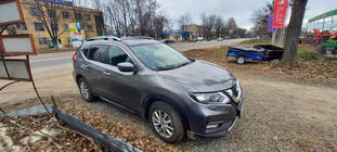 Nissan X-trail T32/Rogue 2014–2021 Strešné lyžiny Skyport Grey fotografia 10