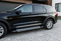Ford Explorer 2019– Bočné nášľapy Rainbow (2 ks, hliník) fotografia 1