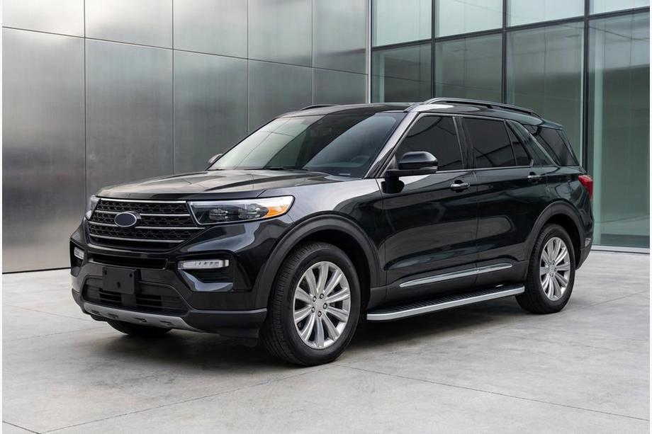 Ford Explorer 2019– Bočné prahy Tayga Grey (2 ks, hliník) Image