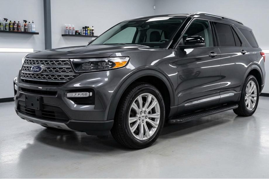 Ford Explorer 2019– Bočné prahy Tayga Black (2 ks, hliník) Image