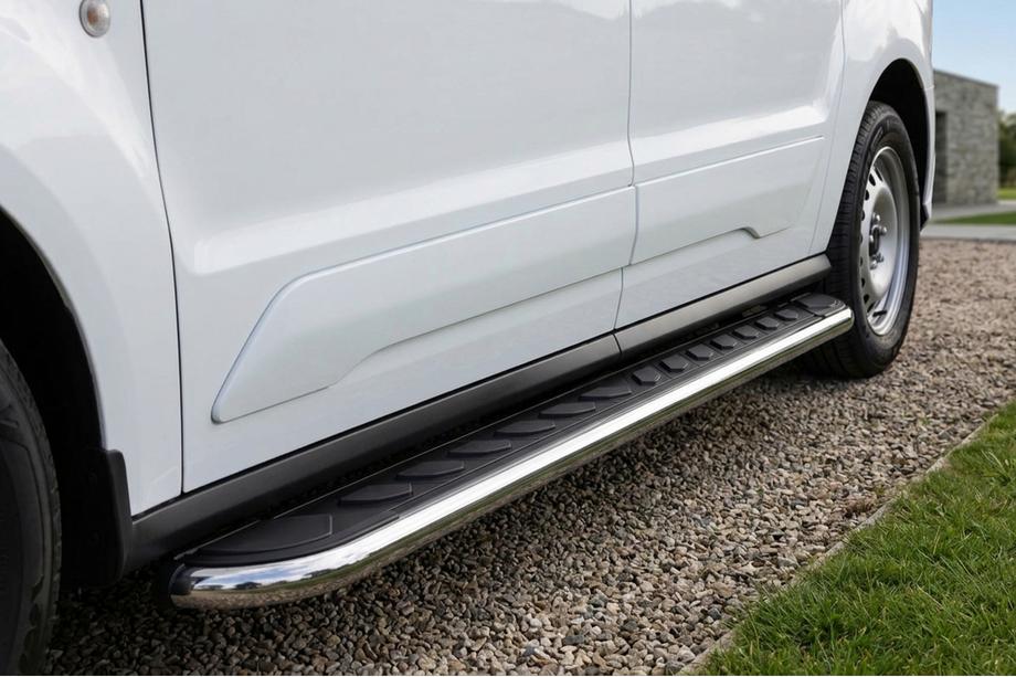 Volkswagen Caddy 2020– Bočné prahy Maydos V1 (2 ks, hliník ↗ nehrdzavejúca oceľ) Image