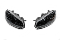 Volkswagen Golf 6 2008–2014 Predné svetlomety Black (2 ks, LED) fotografia 1