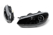 Volkswagen Golf 6 2008–2014 Predné svetlomety Black (2 ks, LED) fotografia 2