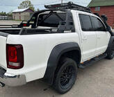 Volkswagen Amarok 2010–2022 Bočné prahy Dakar V2 s LED (2 ks, kov) fotografia 11