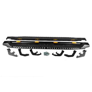 Bočné prahy Dakar V1 s LED (2 ks, kov) Toyota Hilux 2015– fotografia 3