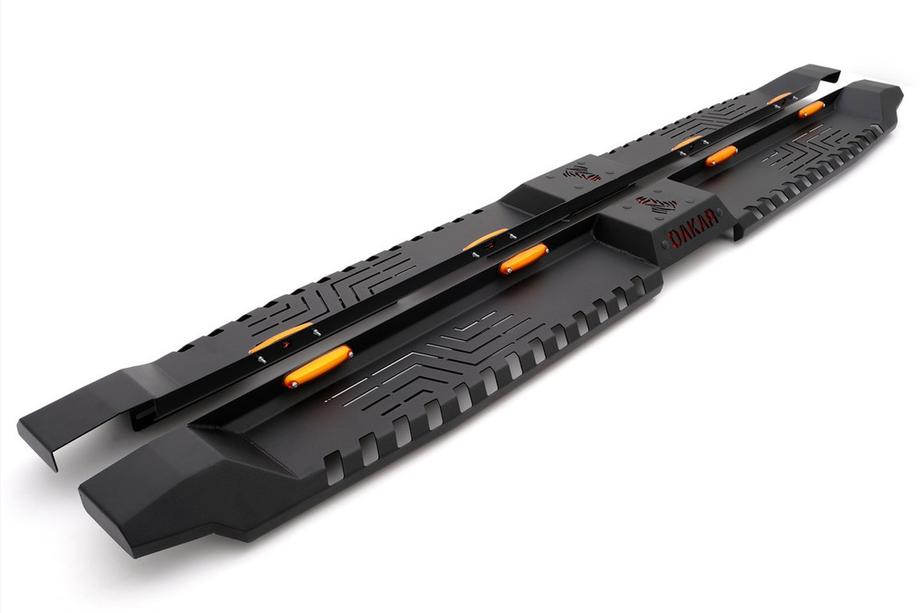 Isuzu D-Max 2011–2019 Bočné prahy Dakar V2 s LED (2 ks, kov) Image