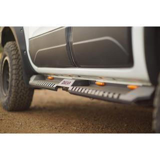 Bočné prahy Dakar V2 s LED (2 ks, kov) fotografia 3