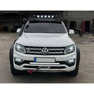 Deflektor čelného skla pod strešný nosič DAKAR (LED) SsangYong Musso ІІ 2018– fotografia 1