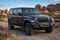 Jeep Wrangler 2018– Bočné nášľapy Bosphorus Grey (2 ks, hliník) fotografia 1