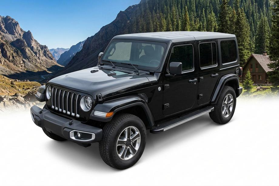 Jeep Wrangler 2018– Bočné nášľapy Maya V1 (2 ks, hliník) Image