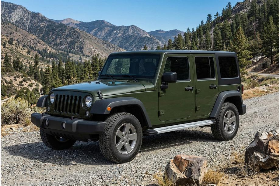 Jeep Wrangler 2018– Bočné nášľapy Maya V2 (2 ks, hliník) Image