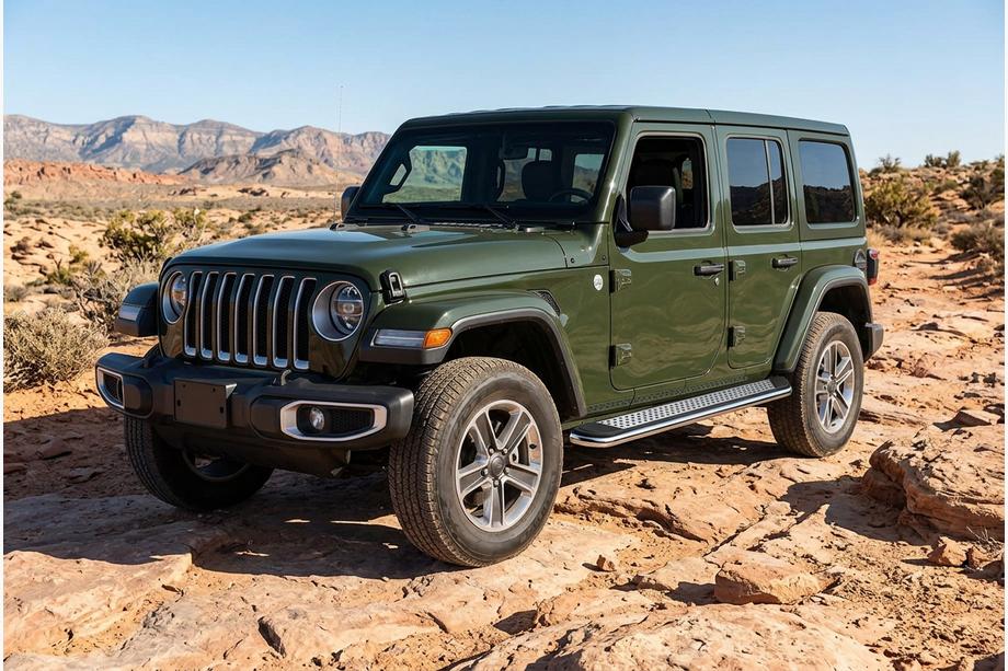 Jeep Wrangler 2018– Bočné nášľapy Maydos V2 (2 ks, hliník) Image