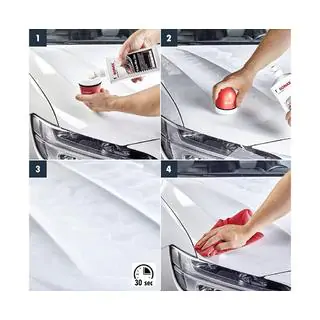 Sonax NanoPro farebná leštenka s voskom, biela, 250 ml fotografia 2
