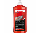 Sonax NanoPro farebná leštenka s voskom červená 250 ml fotografia 1
