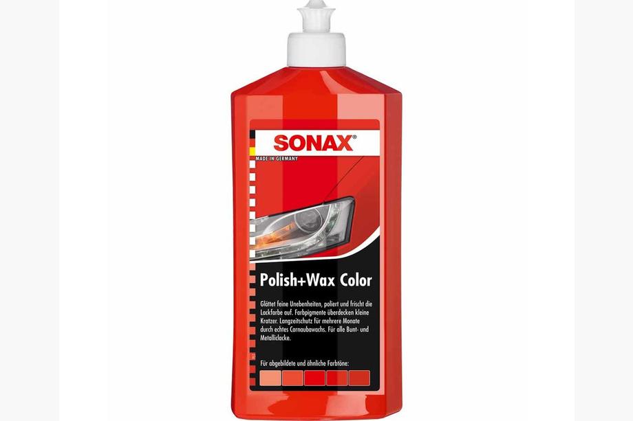 Sonax NanoPro farebná leštenka s voskom červená 250 ml Image