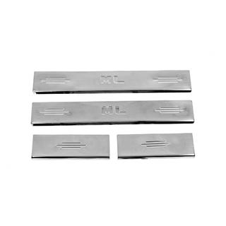 Carmos V2 prahové lišty (4 ks, nerez) Mercedes ML W164 2005–2011 fotografia 2