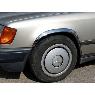 Lemy blatníkov 1985-1989 (4 ks, nerez) Mercedes E-trieda W124 1984–1997 fotografia 1