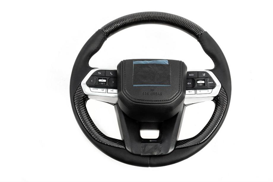 Toyota Land Cruiser 200 2007–2021 Volant s airbagom – dizajn 2025 (pravý karbón) Fotografia 1