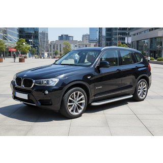 Bočné prahy Tayga Grey (2 ks, hliník) BMW X3 F25 2011–2018 fotografia 1