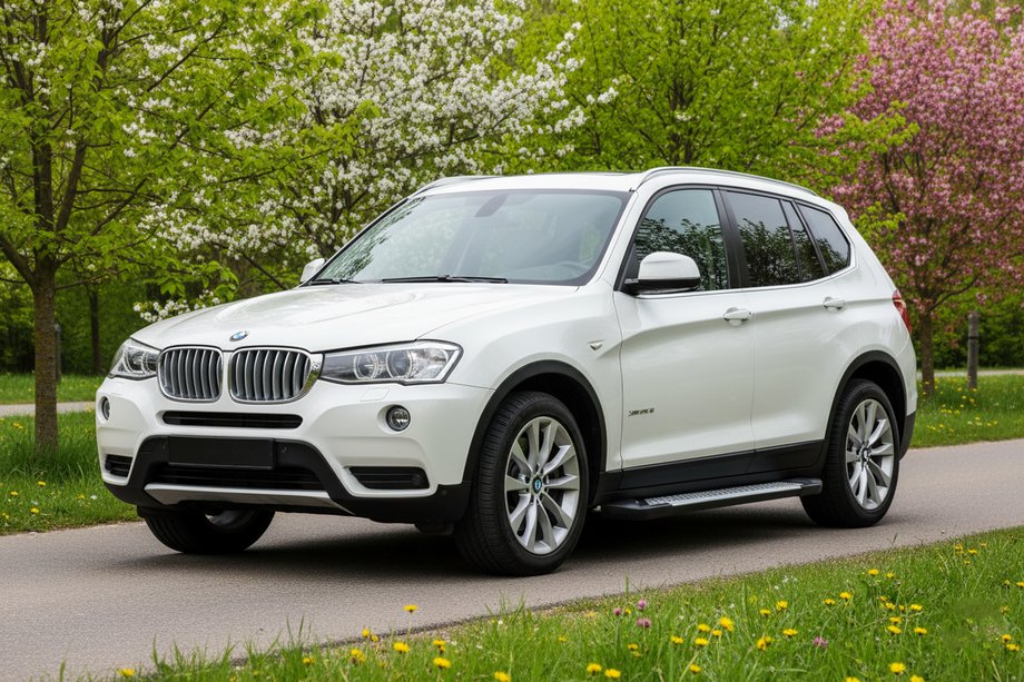 BMW X3 F25 2011–2018 Bočné nášľapy Allmond Grey (2 ks, hliník) Image