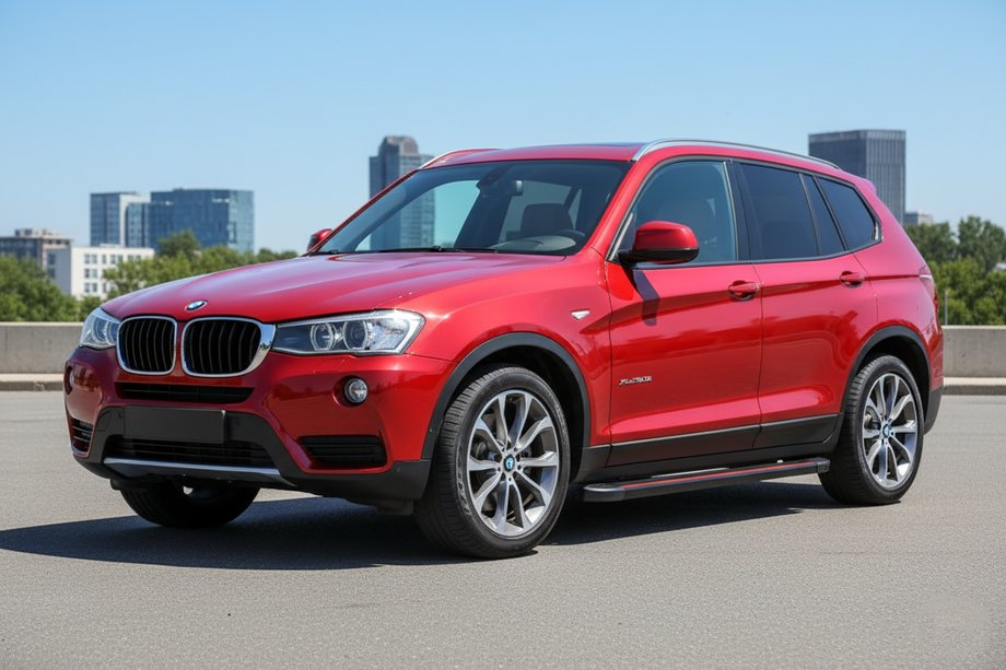 BMW X3 F25 2011–2018 Bočné nášľapy Maya Red (2 ks., hliník) Image