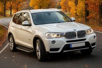 BMW X3 F25 2011–2018 Bočné prahy Bosphore Grey (2 ks, hliník) fotografia 1