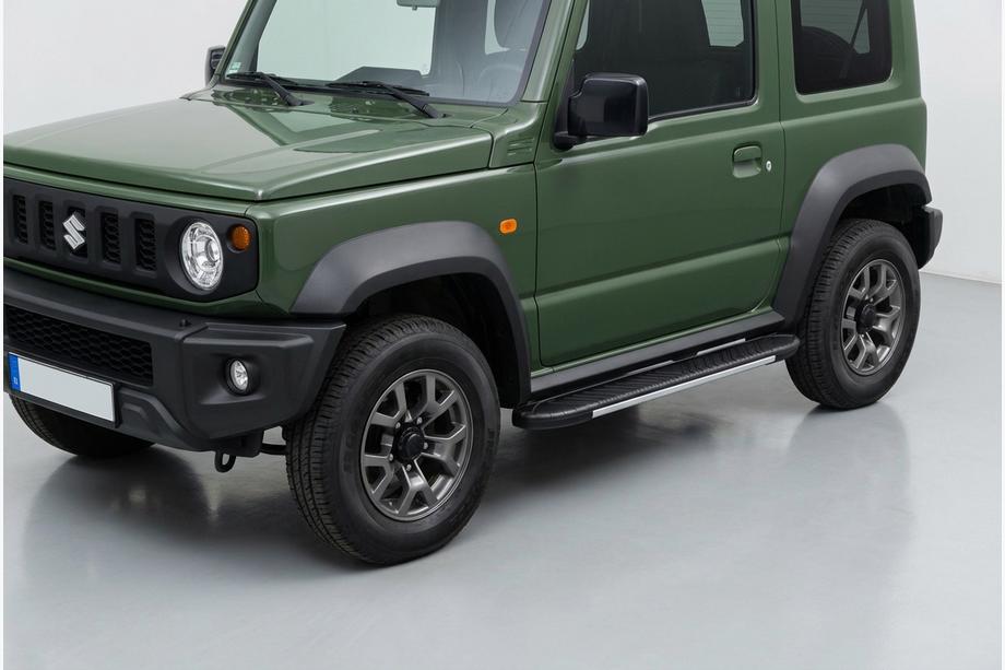 Suzuki Jimny 2018– Bočné prahy Bosphore Grey (2 ks, hliník) Image