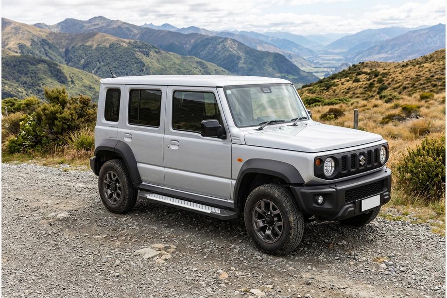 Suzuki Jimny 2018– Bočné nášľapy Allmond Grey (2 ks, hliník) Image