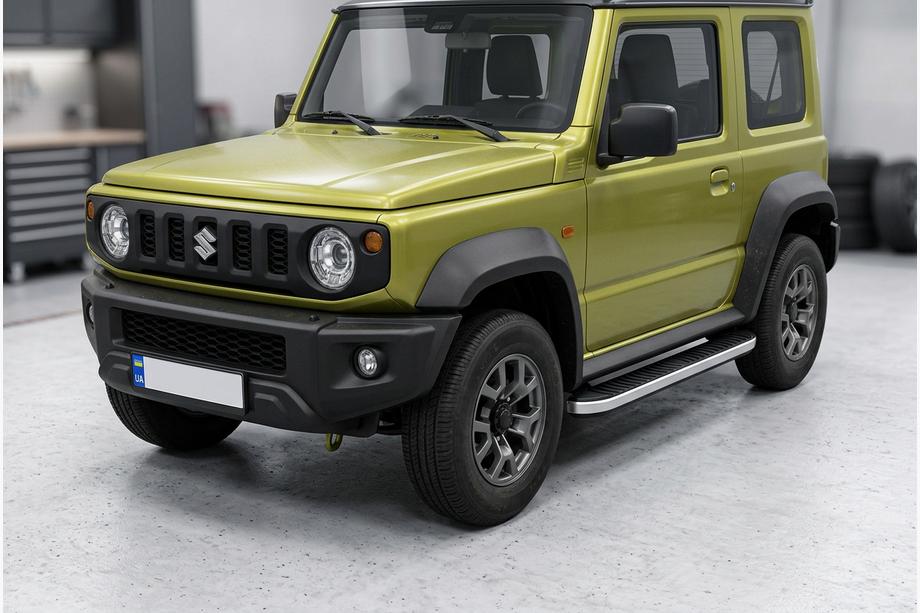 Suzuki Jimny 2018– Bočné prahy Tayga Grey (2 ks, hliník) Image