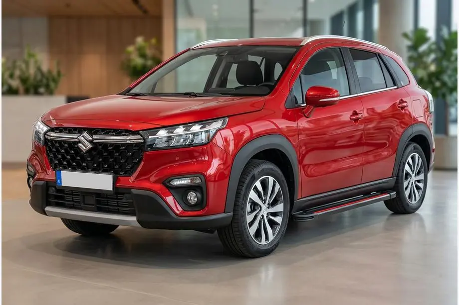 Suzuki SX4 S-Cross 2021– Bočné nášľapy Maya Red (2 ks., hliník) Fotografia 1
