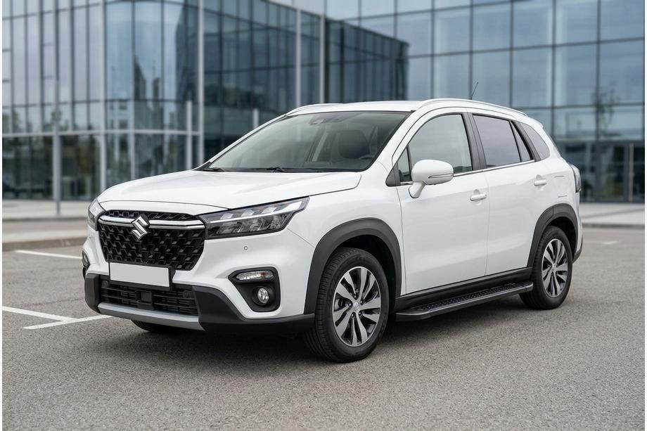Suzuki SX4 S-Cross 2021– Bočné nášľapy Allmond Black (2 ks, hliník) Image