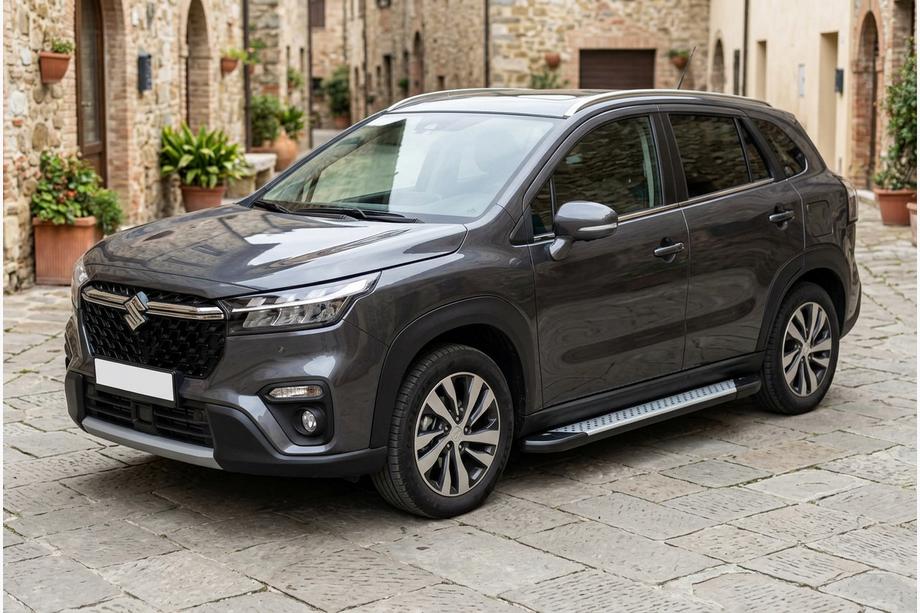 Suzuki SX4 S-Cross 2021– Bočné nášľapy Allmond Grey (2 ks, hliník) Image