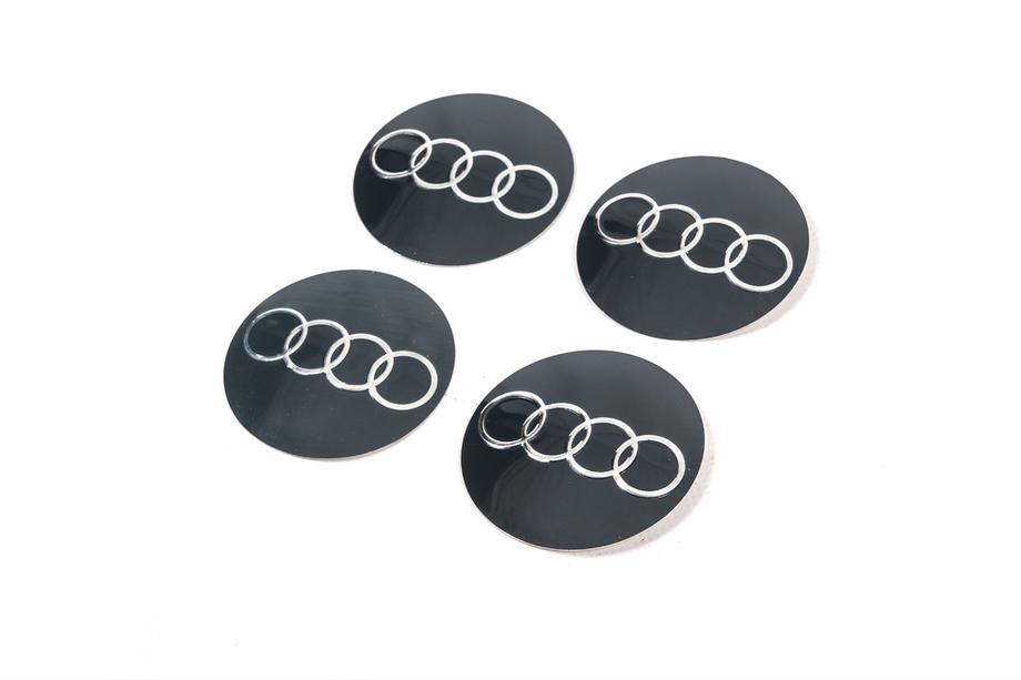 Audi Nálepky na stredové krytky 65 mm (4 ks) Image