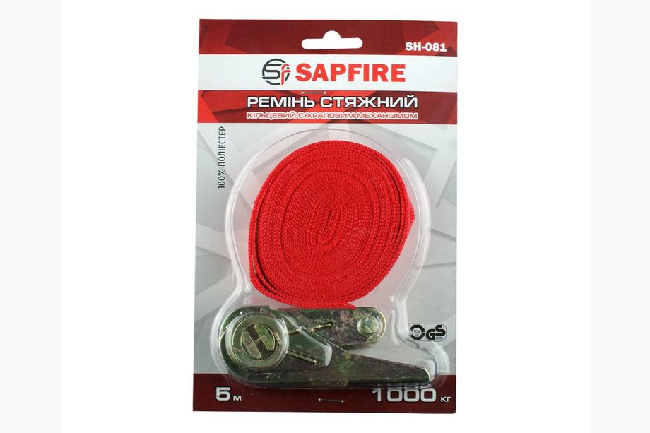 Upínací popruh s okami a račňovým mechanizmom 1 t 5 m SAPFIRE Fotografia 3