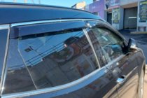 Infiniti FX 2008–2012 Okenné deflektory s chrómovou lištou (4 ks, HIC) fotografia 1